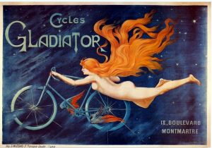 Bicycle poster, circa 1895. Via Wikimedia Commons.